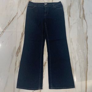 J Jill Dark Wash Boot Cut Jeans